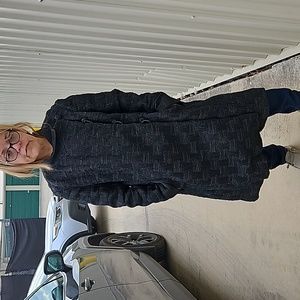 Weave texture Vtg coat frost bros black large